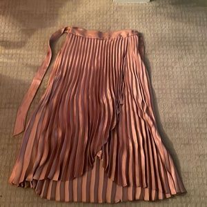 Anthropologie Maeve pleated midi skirt